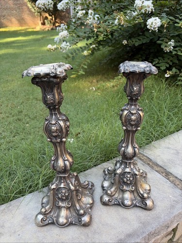 Silver candelabras candle - 2,
